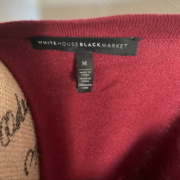 WHBM maroon long cardigan M - Picture 4 of 4